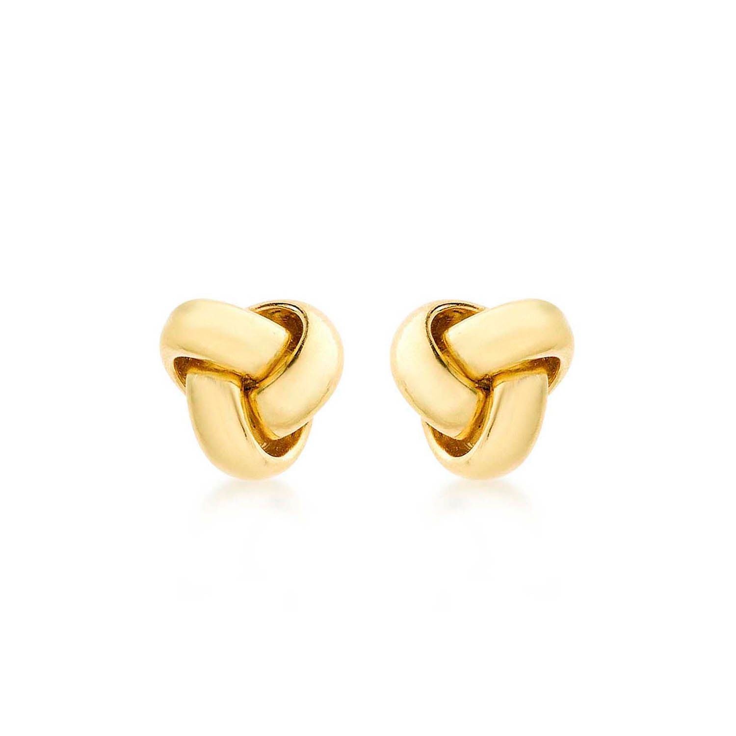 9ct Yellow Gold 8mm Knot Stud Earrings - Regarde Jewellers