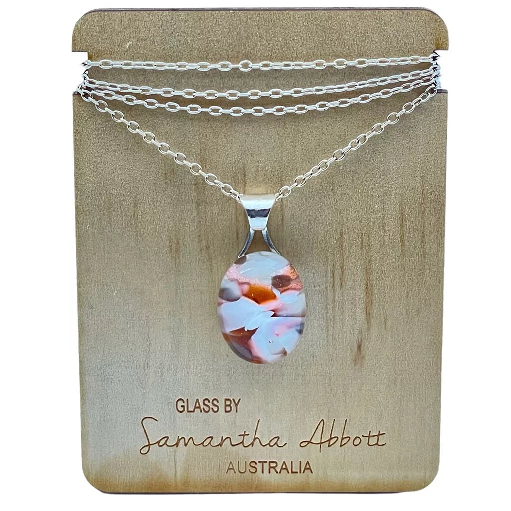 Pink Floral Drop Necklace - Regarde Jewellers