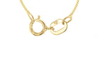 9K Yellow Gold Solid Cut Curb Chain 50cm