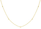 9K Yellow Gold Solid Ball Twist Necklace 45cm