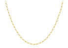9K Yellow Gold Oval Belcher Necklace 45cm