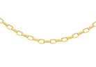 9K Yellow Gold Oval Belcher Necklace 50cm