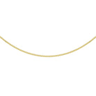 9K Yellow Gold 22 Diamond Cut Box Chain 40cm