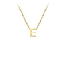 9K Yellow Gold 'E' Initial Adjustable Necklace 38cm/43cm  Australia