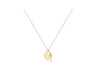 9K Yellow Gold Solid Padlock & Key Necklace 41-43cm