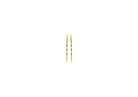 9K Yellow Gold Diamond Cut Hoop Earrings 28mm