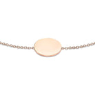9ct Rose Gold 10mm Disc Adjustable Bracelet 18cm-19cm - Regarde Jewellers