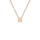9ct Rose Gold 'B' Initial Adjustable Letter Necklace 38/43cm - Regarde Jewellers