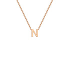 9ct Rose Gold 'N' Initial Adjustable Letter Necklace 38/43cm - Regarde Jewellers
