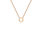9ct Rose Gold 'O' Initial Adjustable Letter Necklace 38/43cm - Regarde Jewellers