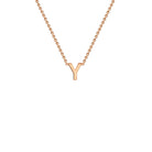 9ct Rose Gold 'Y' Initial Adjustable Letter Necklace 38/43cm - Regarde Jewellers