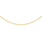 9K Yellow Gold 22 Diamond Cut Box Chain 45cm