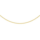9ct Yellow Gold 22 Diamond Cut Box Chain 50cm - Regarde Jewellers