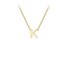 9K Yellow Gold 'K' Initial Adjustable Necklace 38cm/43cm  Australia