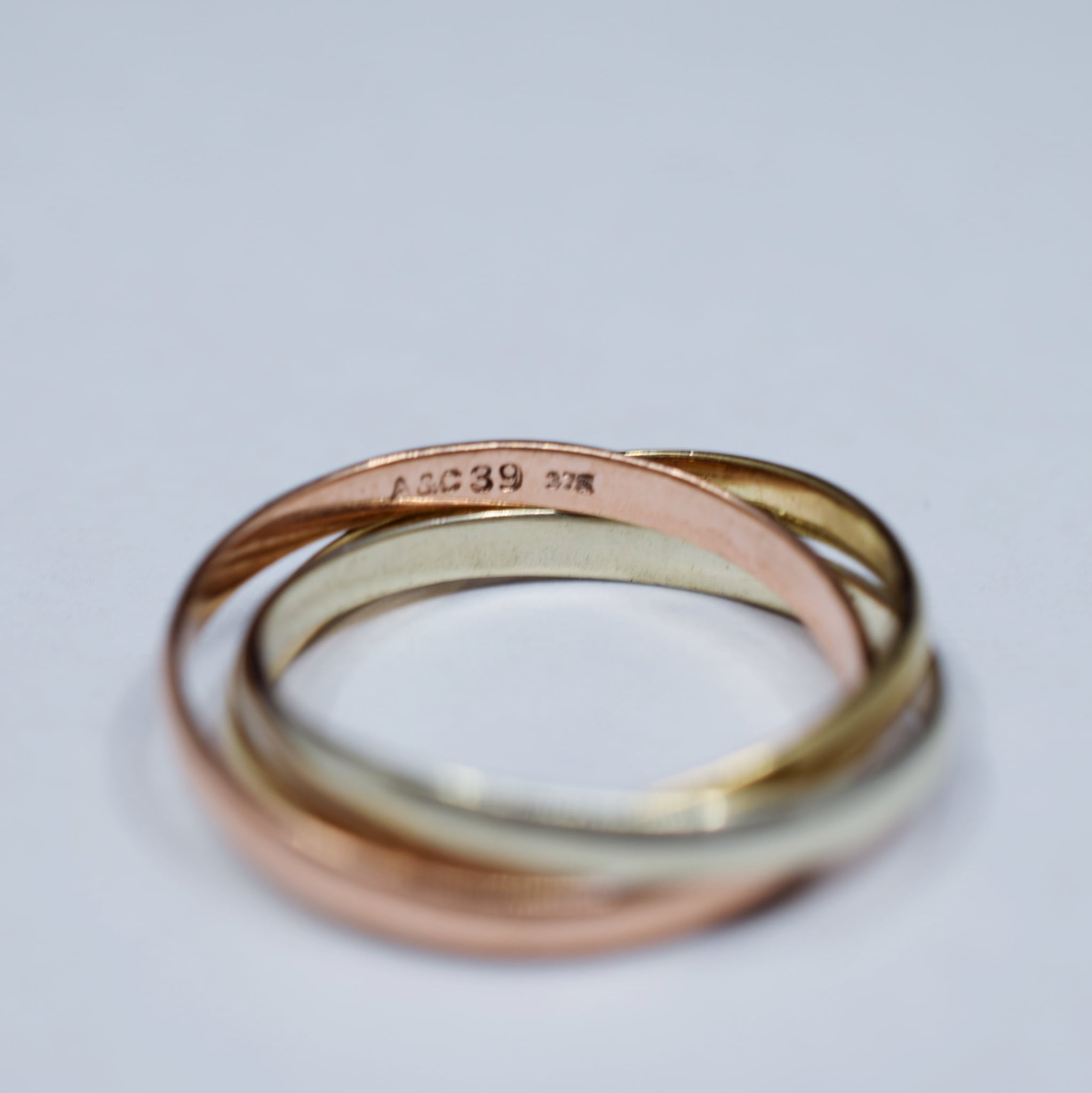 Contemporary 9ct Gold Triple Intertwined Rings - Regarde Jewellers