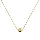 9K Yellow Gold Single Ball Necklace 45cm