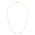 9K Yellow Gold 2-Tone Disc Necklace 45cm