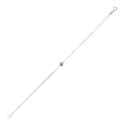 9K Yellow Gold Single Ball Necklace 19cm