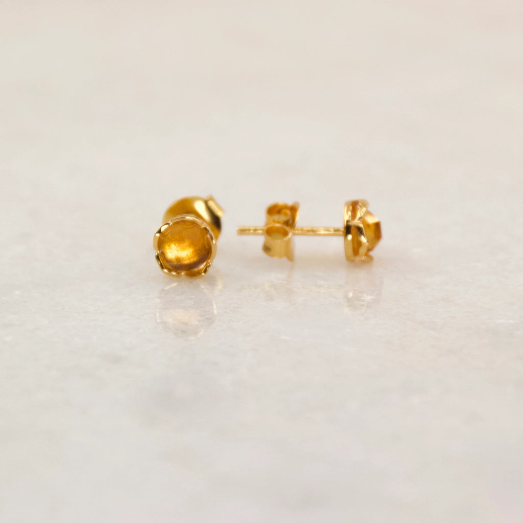 Fine Treasures Citrine Stud Earrings - Regarde Jewellers