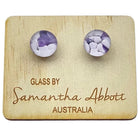 Lilac Stud Earrings - Regarde Jewellers