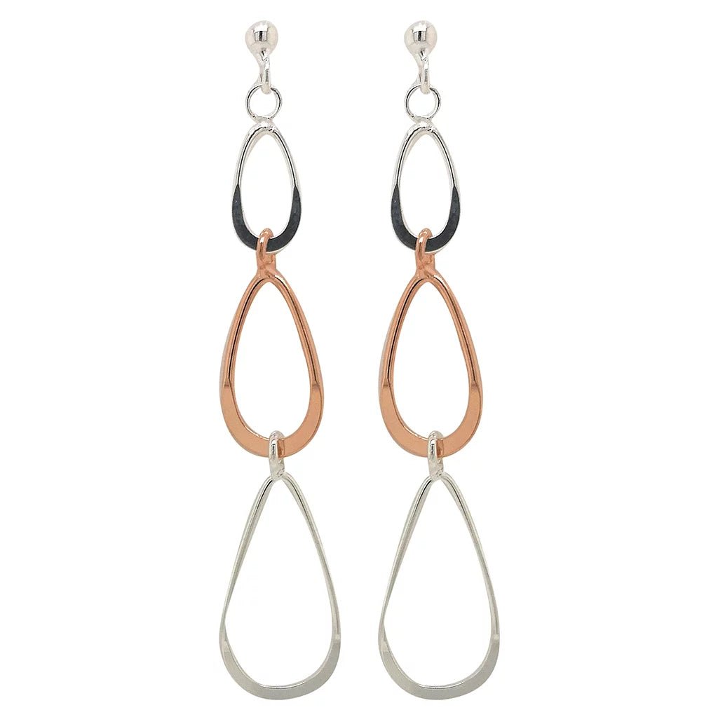 Modern Teardrop Trio Earrings - Regarde Jewellers
